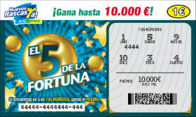 El “Cinco de la Fortuna” reparte en Guadalajara 10.000 euros por 1 euro 