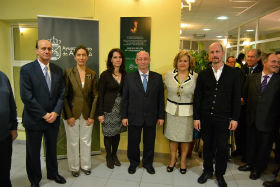 La presidenta de la Diputación resalta la calidad humana de María del Carmen Plaza en el acto de homenaje en Alovera