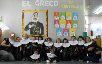 Niños de la escuela infantil Cativos “La abejita” de Torija descubren a El Greco en el IV centenario de su muerte