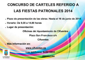 El Ayuntamiento de Cifuentes convoca un concurso de carteles referido a las Fiestas Patronales 2014