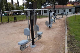 Circuito instalado en el parque de La Constitución. Fotografía: Ayuntamiento de Azuqueca de Henares