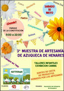 Este sábado, III Muestra de Artesanía Local, en el parque de La Constitución de Azuqueca