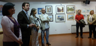 Lorenzo Robisco anima a visitar la exposición de más de una veintena de acuarelistas en el Centro San José