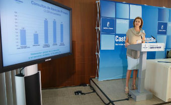 Cospedal destaca que los pacientes valoran el Servicio de Salud de Castilla-La Mancha con un notable muy alto