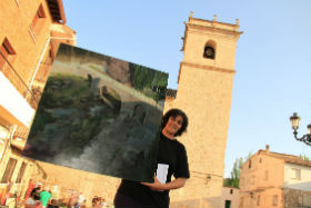 Irene Cuadrado gana la decimotercera edición del Concurso de Pintura Rápida de Trillo