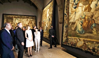 El Gobierno de Cospedal destina una partida presupuestaria a la restauración de los tapices de la catedral de Sigüenza