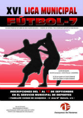 Abierta la inscripción en la XVI Liga de Fútbol 7 de Azuqueca