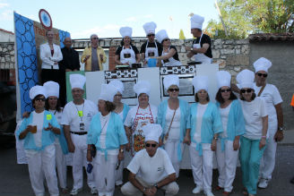 La peña 'Nithin' ganó el tercer premio de las carrozas. (Foto: Álvaro Picazo)