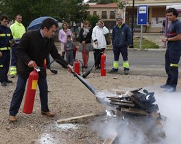 Villanueva de la Torre inicia la semana de Prevención de Incendios en colaboración con el Consorcio de Bomberos y la Fundación Mapfre