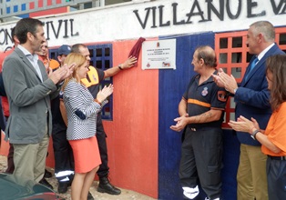 El delegado de la Junta ha participado en la inauguración de la sede de Protección Civil en Villanueva de la Torre 