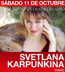 Este sábado, concierto de la pianista rusa Svetlana Karpunkina en Sigüenza