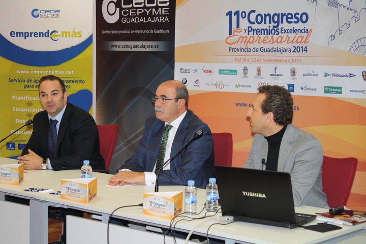 Jaime Carnicero participa en la apertura de las jornadas de formación por el XI Congreso provincial de CEOE-Cepyme de Guadalajara