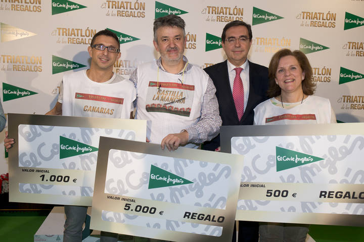 Los tres ganadores- de izq a drcha. Juan Pedro García, Juan Ángel Sánchez y Mª Dolores Herrera
