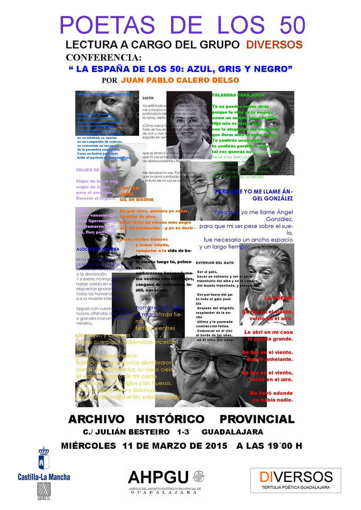 El Archivo Histórico Provincial organiza una lectura de poemas 