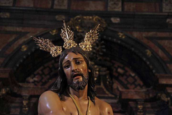 La bendición de la nueva imagen de la Flagelación de Jesús