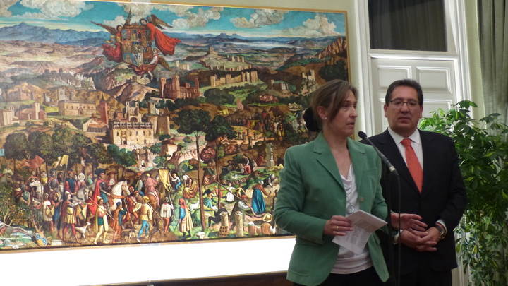 La Diputación custodiará el ‘Retablo Arriacense’, obra de Víctor de la Vega, cedido por la Fundación Cajasol