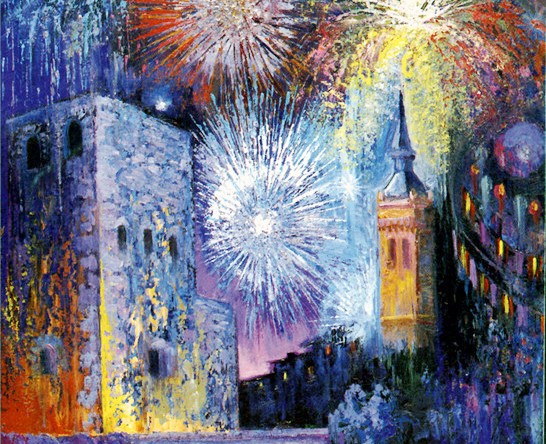 El pintor más internacional de Guadalajara Carlos Santiesteban, descansa en paz