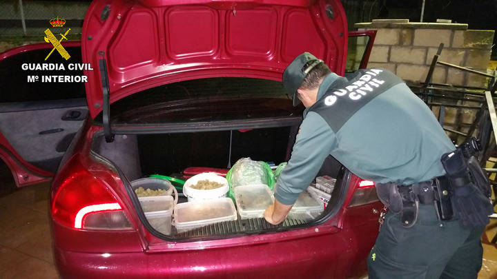 La Guardia Civil detiene en Mohernando a dos personas por tráfico de drogas