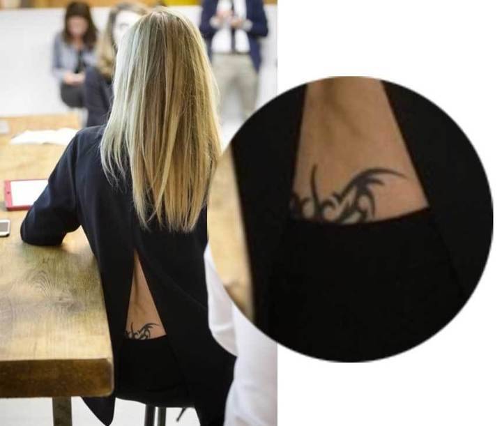 Cristina Cifuentes muestra sin querer un tatuaje en un lugar muy íntimo