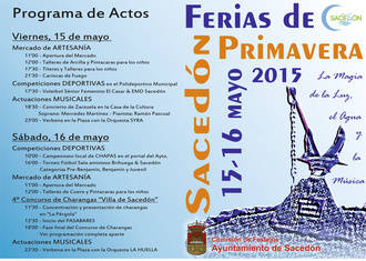 Sacedón se prepara para sentir la magia de la Luz, el Agua y la Música con sus Ferias de Primavera los días 15 y 16