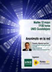 Anonimato en la Red, este martes a las 19,00 horas en la UNED
