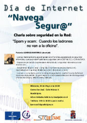 La Diputación organiza una charla sobre navegación segura en Internet