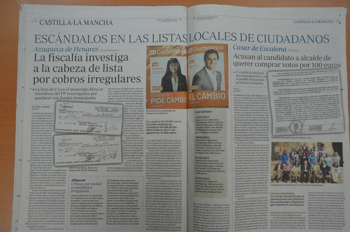 Silvia García, candidata de Ciudadanos por Azuqueca, investigada por cobros irregulares