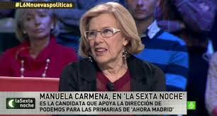 La candidata de Podemos-Ahora Madrid- a la alcaldía de Madrid 