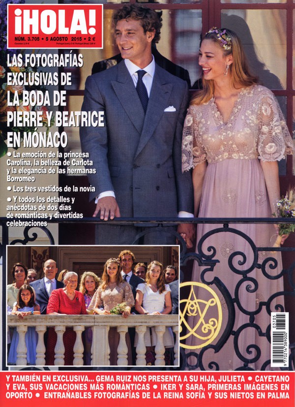 ¡HOLA!: La boda de Pierre y Beatrice en Mónaco