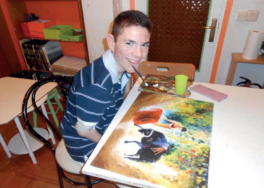 Este sábado llega a Millana la colección internacional de pintura de la Asociación de Pintores con la Boca y con el Pie