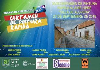 El Ayuntamiento de Alovera convoca el XVIII Certamen Nacional de Pintura Rápida al aire libre ‘Villa de Alovera’