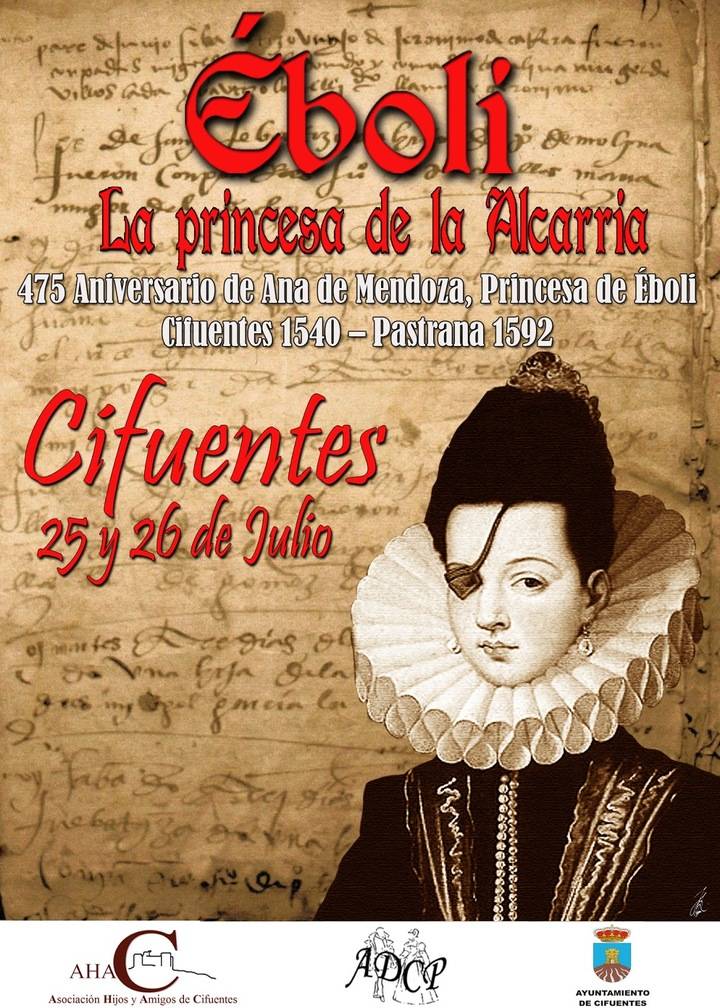 Un centenar de alcarreños recreará el sábado 25 el bautizo de la princesa de Éboli en Cifuentes