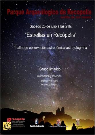 Estrellas en Recópolis, y otras experiencias únicas, talleres para adultos y familias en el Parque Arqueológico