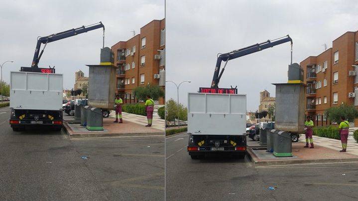 Comienzan los trabajos previos para la adecuación y reparación de los contenedores soterrados de la capital