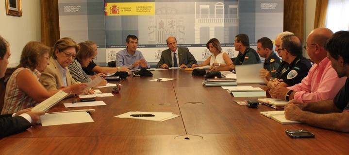 El subdelegado del Gobierno en Guadalajara co-preside la Junta Local de Seguridad de Guadalajara y la de Alovera