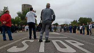 Los trabajadores de Elcogás continúan con sus movilizaciones