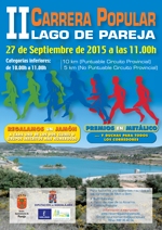 El domingo 27 se celebra la II Carrera Popular Lago de Pareja