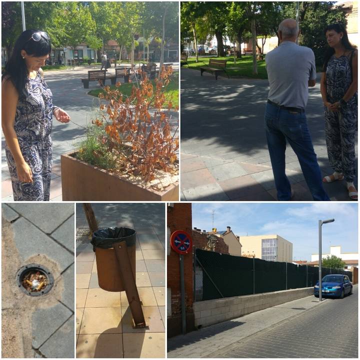Ciudadanos Azuqueca vuelve a quejarse del mal estado de un espacio plúbico, la plaza General Vives