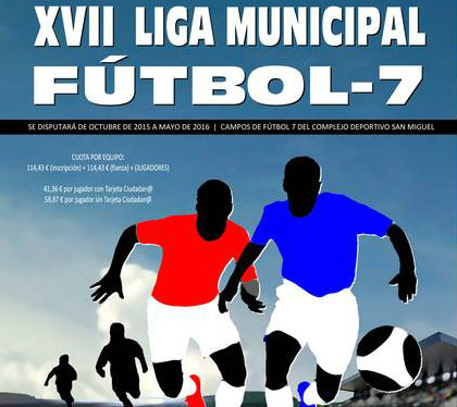 Las inscripciones en la Liga de Fútbol 7 de Azuqueca, del 31 de agosto al 10 de septiembre
