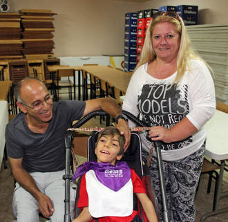 Morillejo se vuelca con Lorenzo Campos, un niño con parálisis cerebral