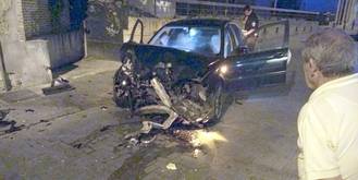 Conducción temeraria, aparatoso choque, huida a pie y detención por el centro de Guadalajara