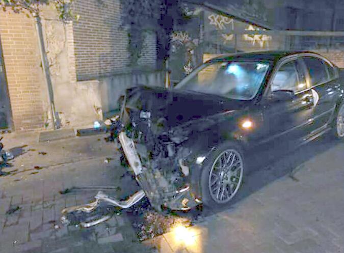 Conducción temeraria, aparatoso choque, huida a pie y detención por el centro de Guadalajara