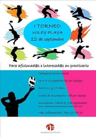 El Ayuntamiento de Azuqueca organiza un torneo de voley-playa para jóvenes