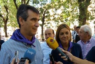 Cospedal, con el PP de Guadalajara por una causa solidaria