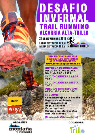 Abierto el Plazo de Inscripción para el Desafío Invernal Trail Running Alcarria Alta de Trillo