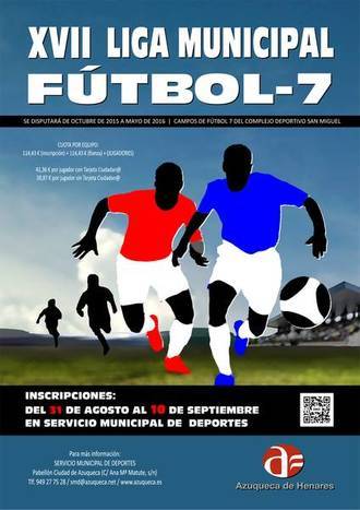 Abierta la inscripción en la Liga Municipal de Fútbol 7 en Azuqueca