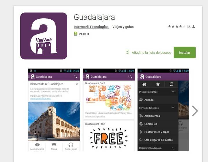 La aplicación turística “Guadalajara”, finalista para los ‘AppTourism Awards 2016’