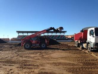 El campo de fútbol de Cabanillas pasará de césped natural a artifical