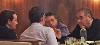 "Pillan" a los de La Sexta con los comunistas de Podemos en un "restaurante de la Casta"