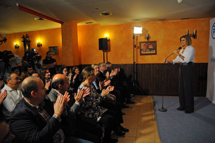 Cospedal en Alovera: O el PP tiene los votos para gobernar, o habrá un gobierno PSOE-Podemos, como en Castilla-La Mancha